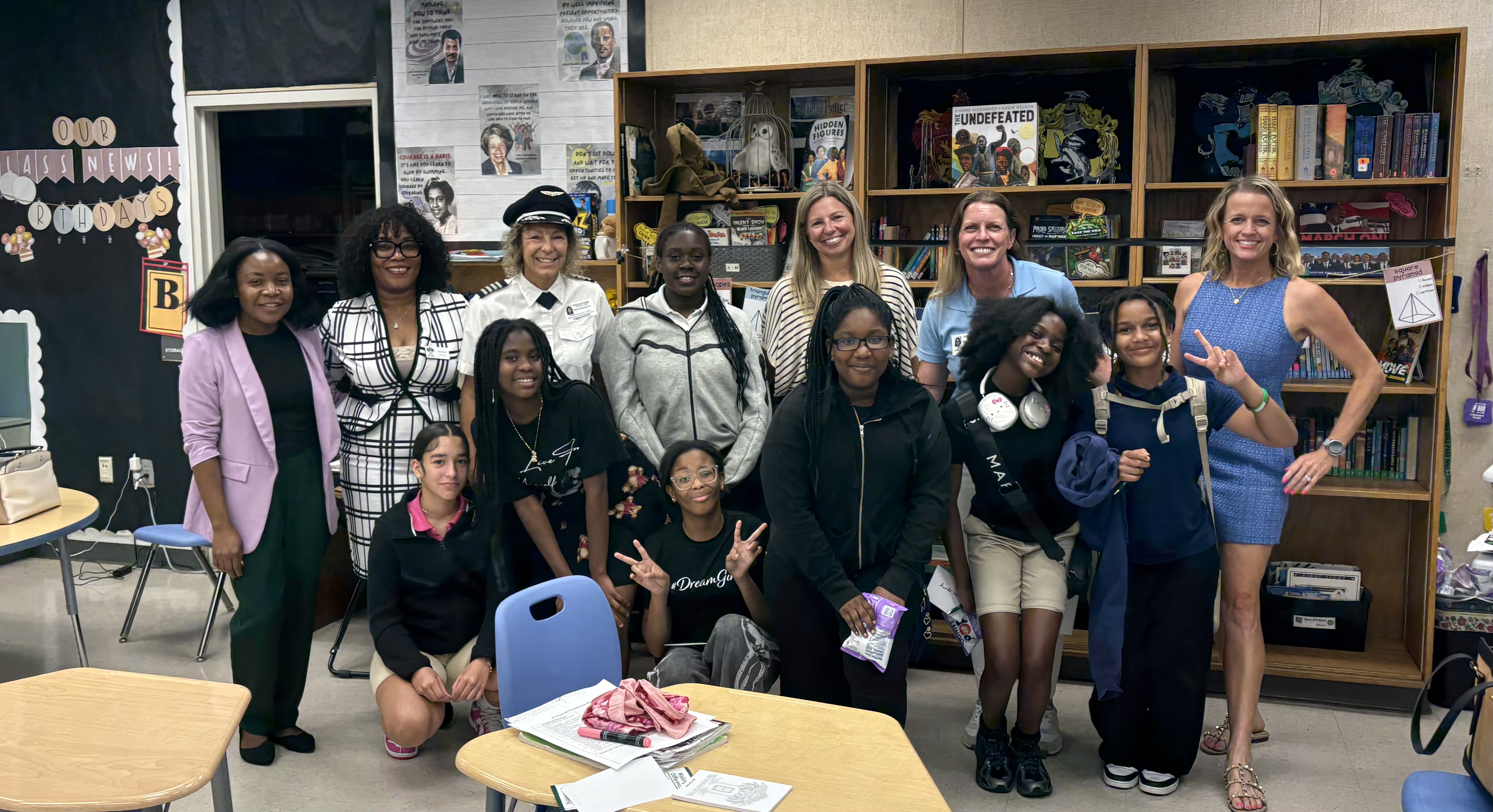 Dream Girls Career Day with a guest pilot